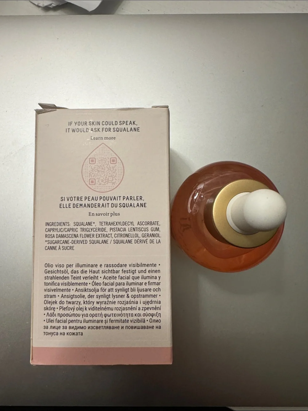 Biossance Rose-Toned Squalane + Vitamin C Face Oil